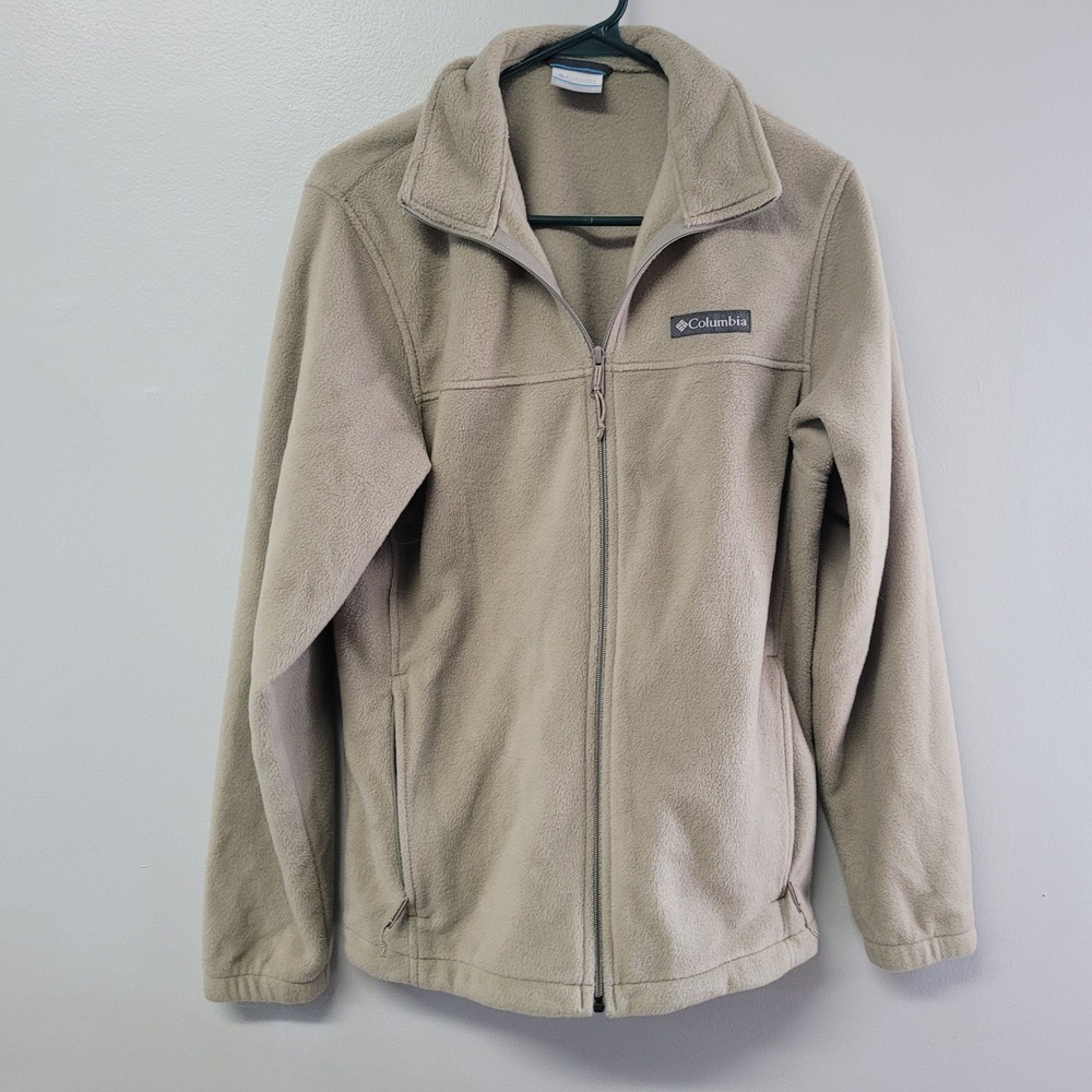 Columbia Mens Steens Mountain Full Zip Fleece Jacket Tan Beige‎ Light Small